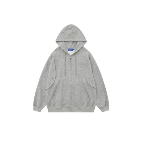 Solid Color Hooded Zipper Essen
