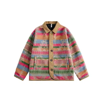 Retro Preppy Woolen Fabric Jacket