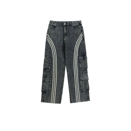 High Street Multi-Pocket Loosen Jeans