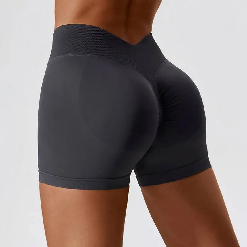 Casual Plain Sports Shorts Women-7
