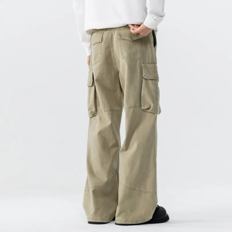 Funky Loose Cotton Cargo Pants-5