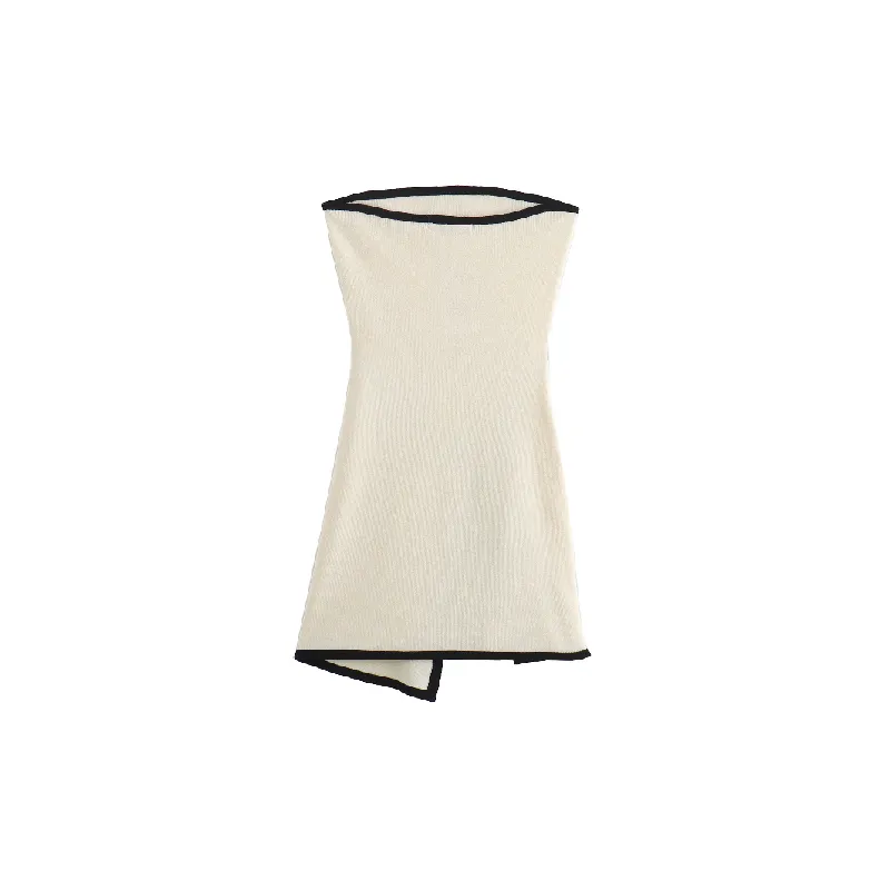 Fashionable Sleeveless Polyester Dress Women-1