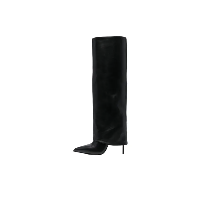 Fashionable Simple Knee High Boots-0