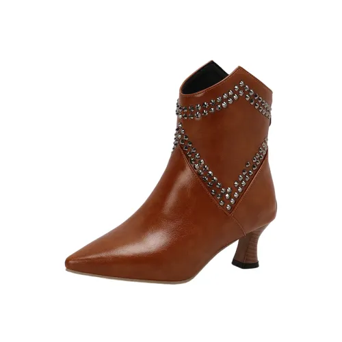 Fashionable Zipper Ankle Boots