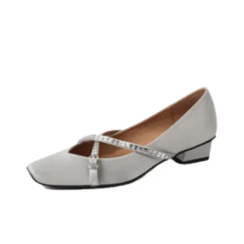 Fashionable Crystal Mary Jane Shoes