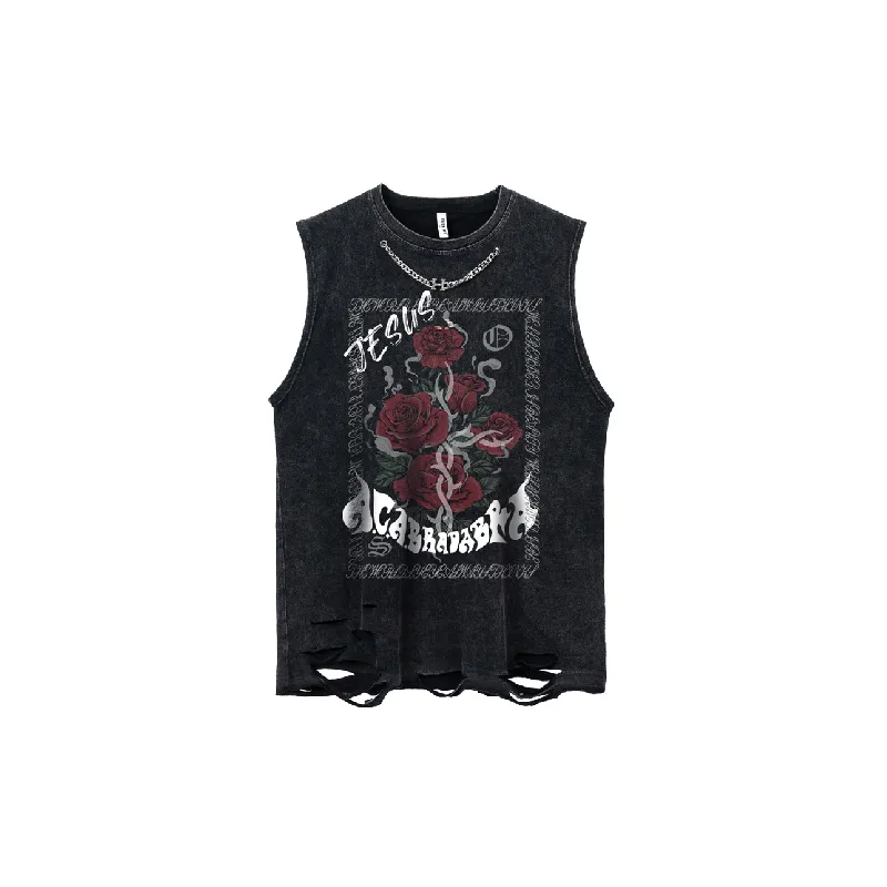 Street Washed Cotton Vest-0