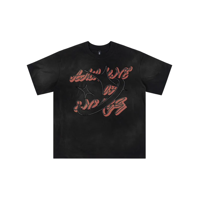 Basics Ink Painting 100% Cotton T Shirt-0