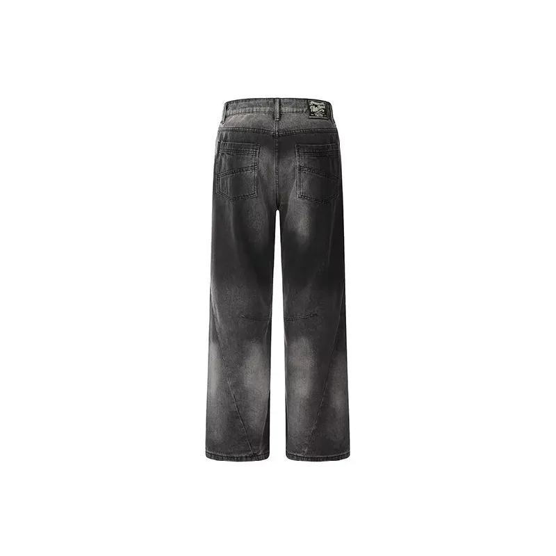 Fashion Retro Straight Jeans-1
