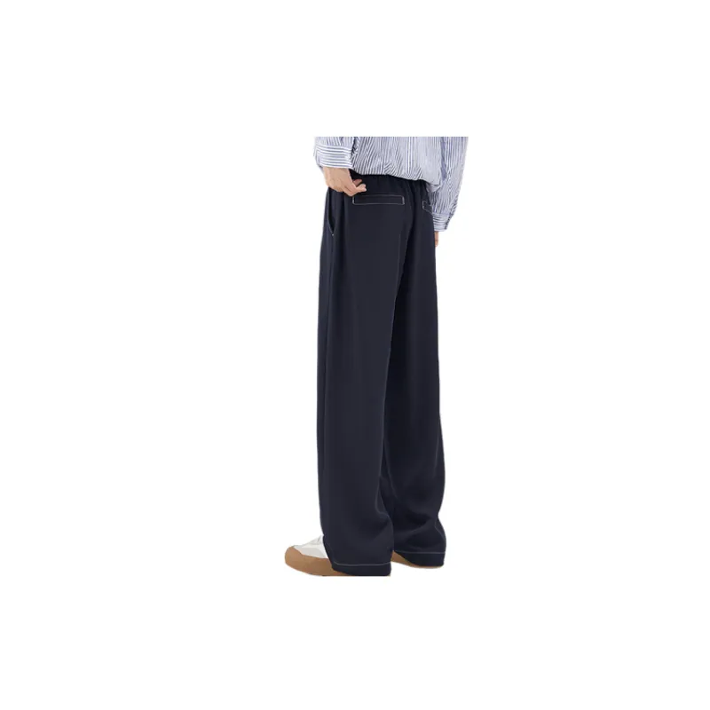 Casual Simple Blended Synthetic Fabrics Suit Trousers-4