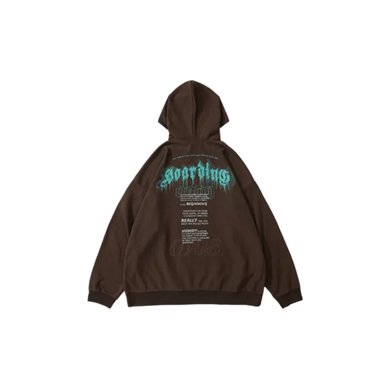 Loose and Versatile Letter Embroidered Casual Sweatshirt-1
