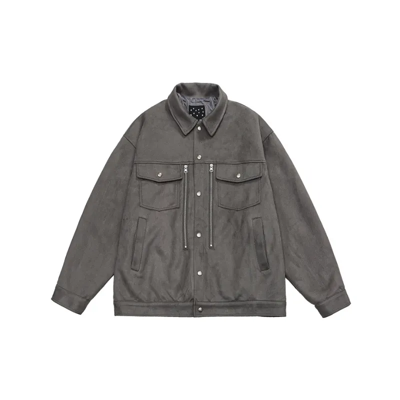 Three dimensional Pocket Decorative Lapel Jacket-2