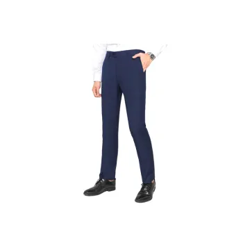 Fashionable Straight Leg Serge Suit Trousers