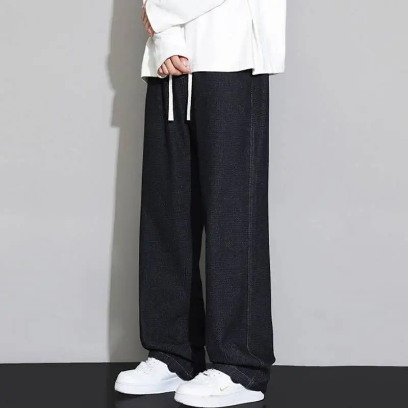 Fashionable Simple Loose Jeans-10