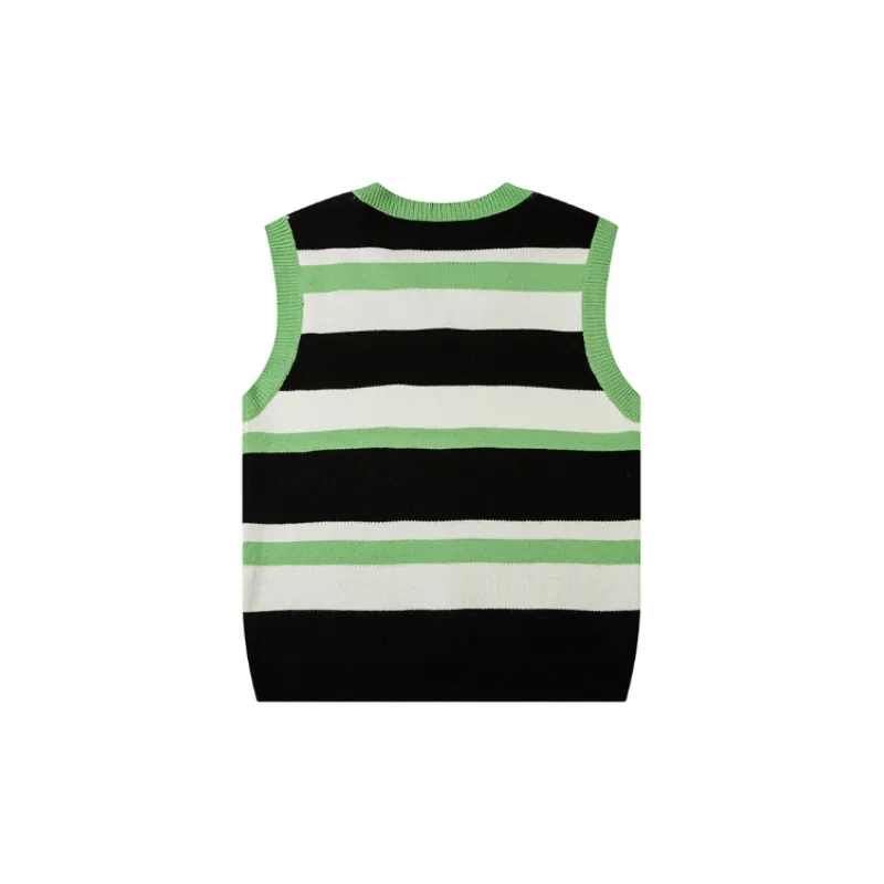 Striped Loose Vest-5