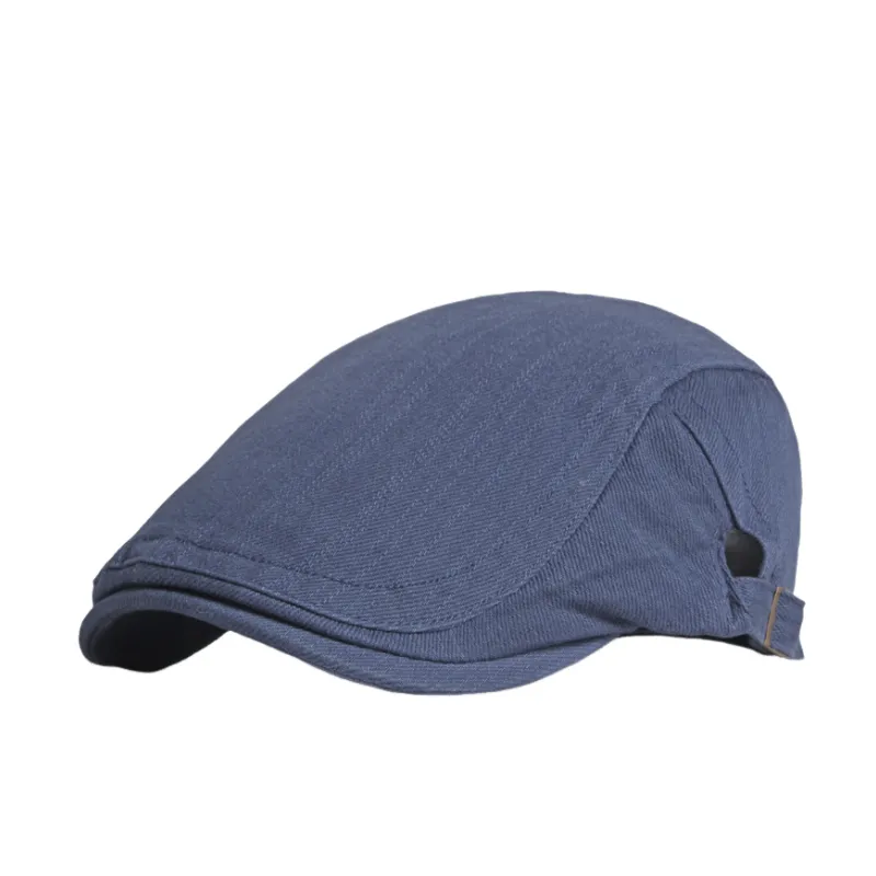 Simple Plain Beret Man-1