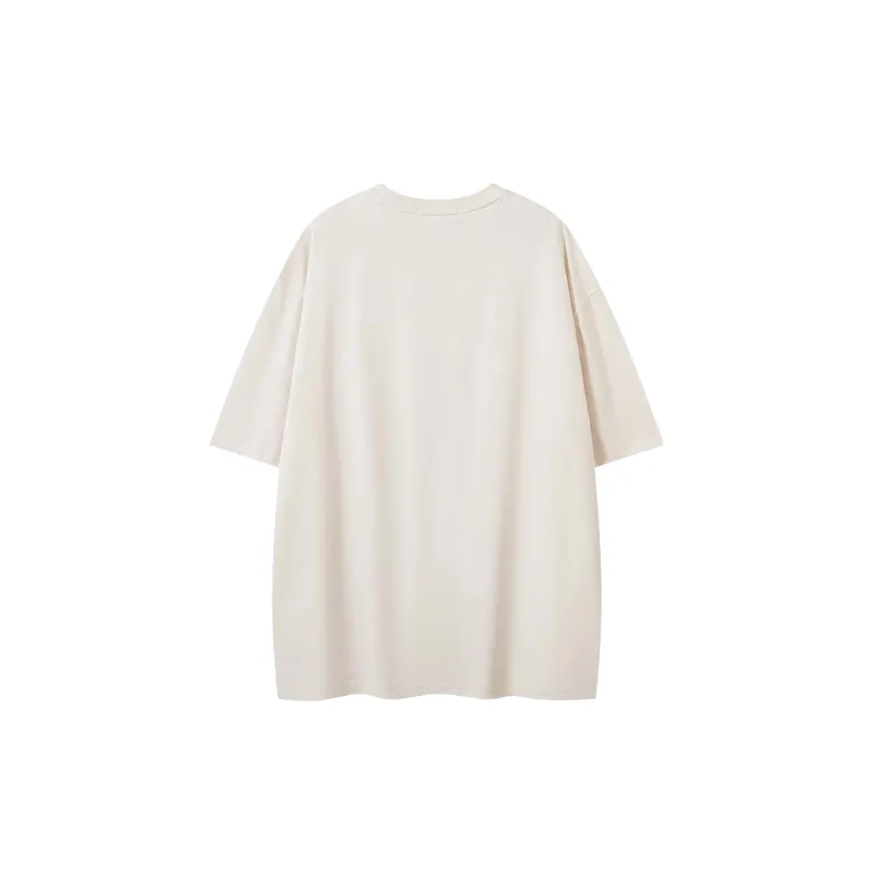 Casual Graffiti Cotton Blended Fabric T Shirt-9