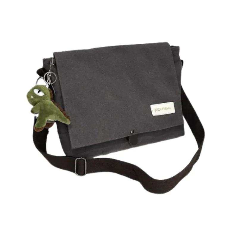 Retro Plain Crossbody Bag-0
