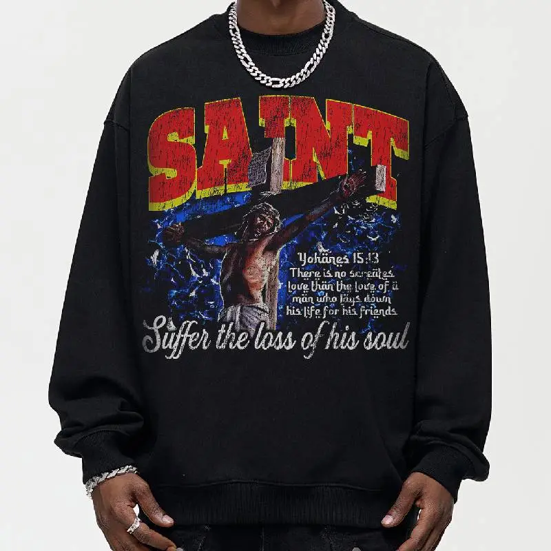 Fashionable Loose Sweatshirt-2