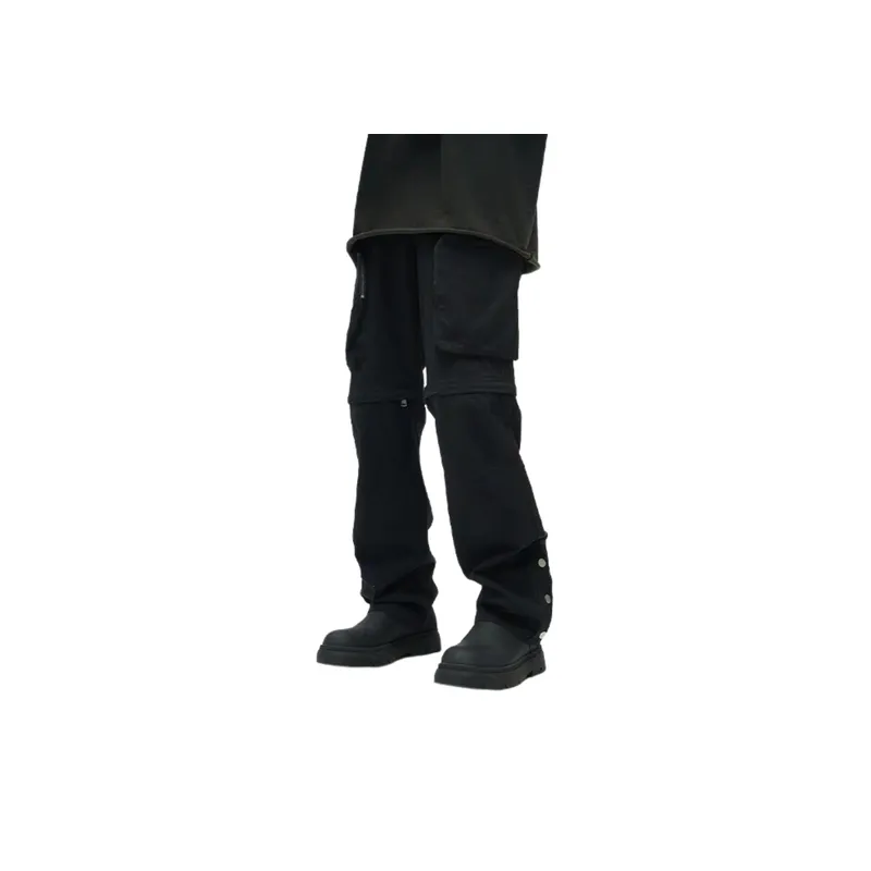 Trendy Loose Detachable Trousers-1