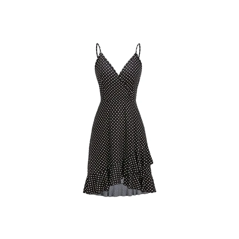 Casual Loose Cotton Slip Dress Women-3