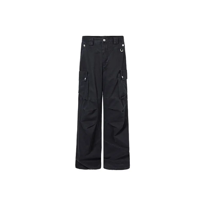 Fashionable Simple Cargo Pants-0