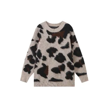 Simple Loose Knitted Fabric Sweater