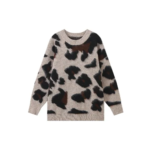 Simple Loose Knitted Fabric Sweater