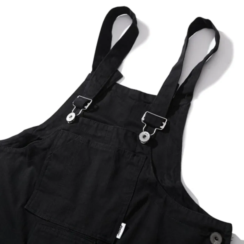 Retro Loose Blended Synthetic Fabrics Overall-10