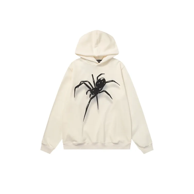 Spider Print Hoodie-0