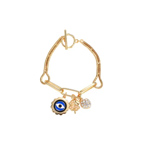 Geometric Devil's Eye Buckle Bracelet