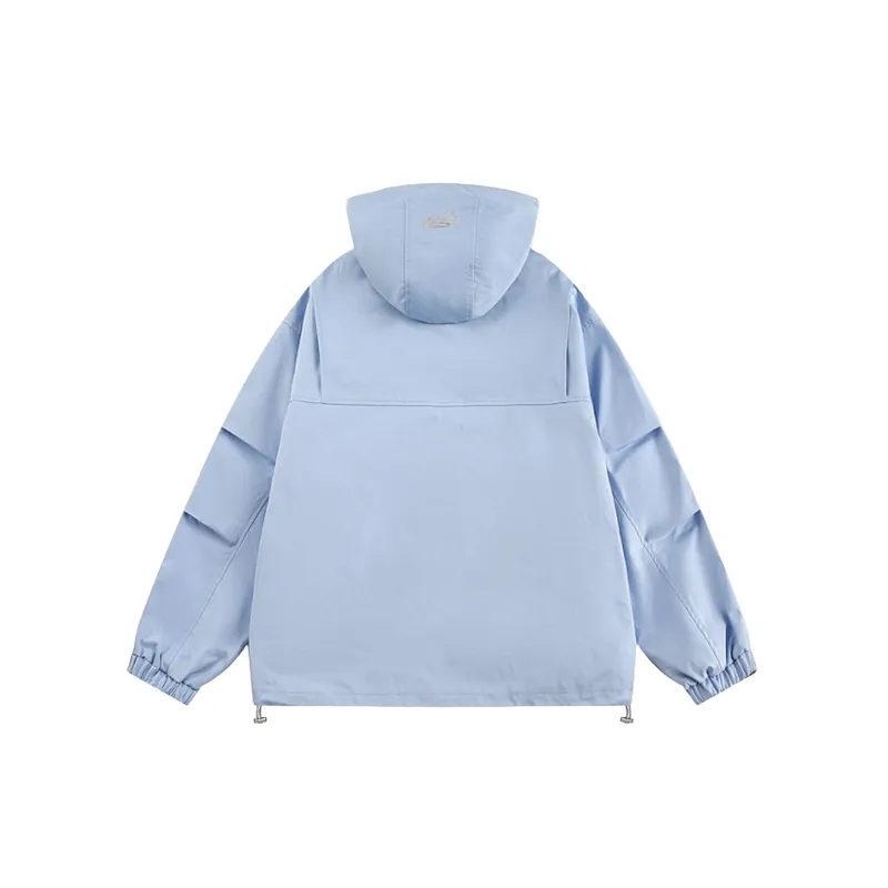Sporty Loose Blended Synthetic Fabrics Outdoor Jacket-7