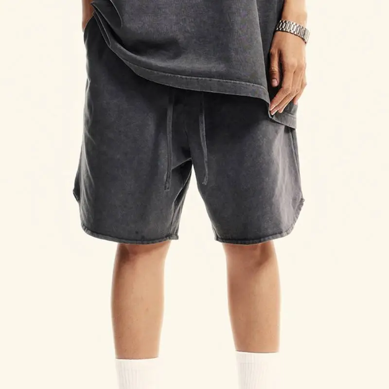Sporty Loose Cotton Casual Shorts-12