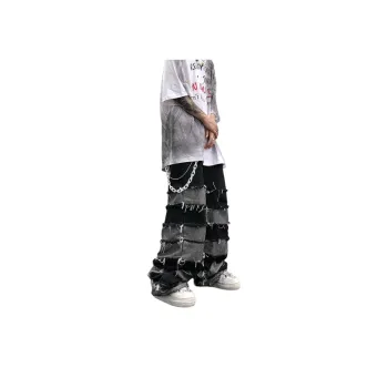 Trendy Hip Hop Vintage Tassel Pants