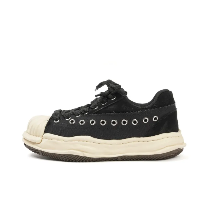 Stitching Retro Thick Bottom Shoes-4