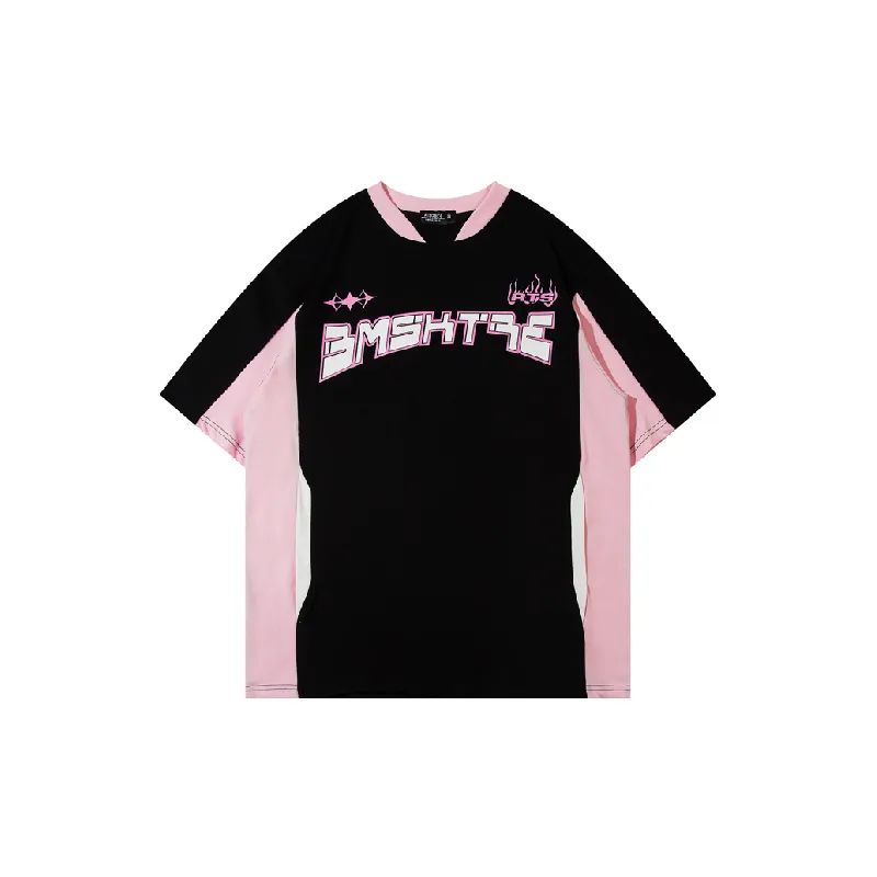 Street Loose Cotton Blended Fabric T Shirt Unisex-4