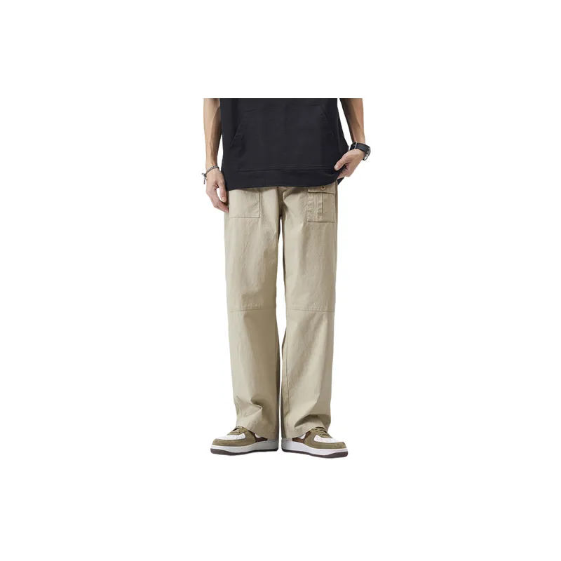 Casual Loose Cotton Cargo Pants-2
