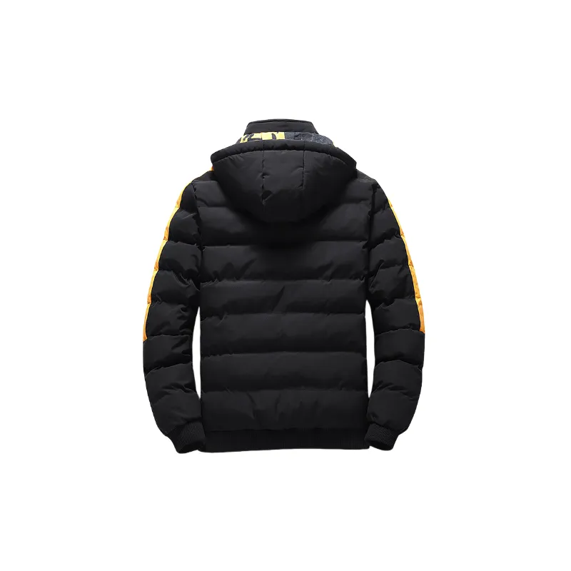 Casual Warm Blended Synthetic Fabrics Quilted Jacket-4
