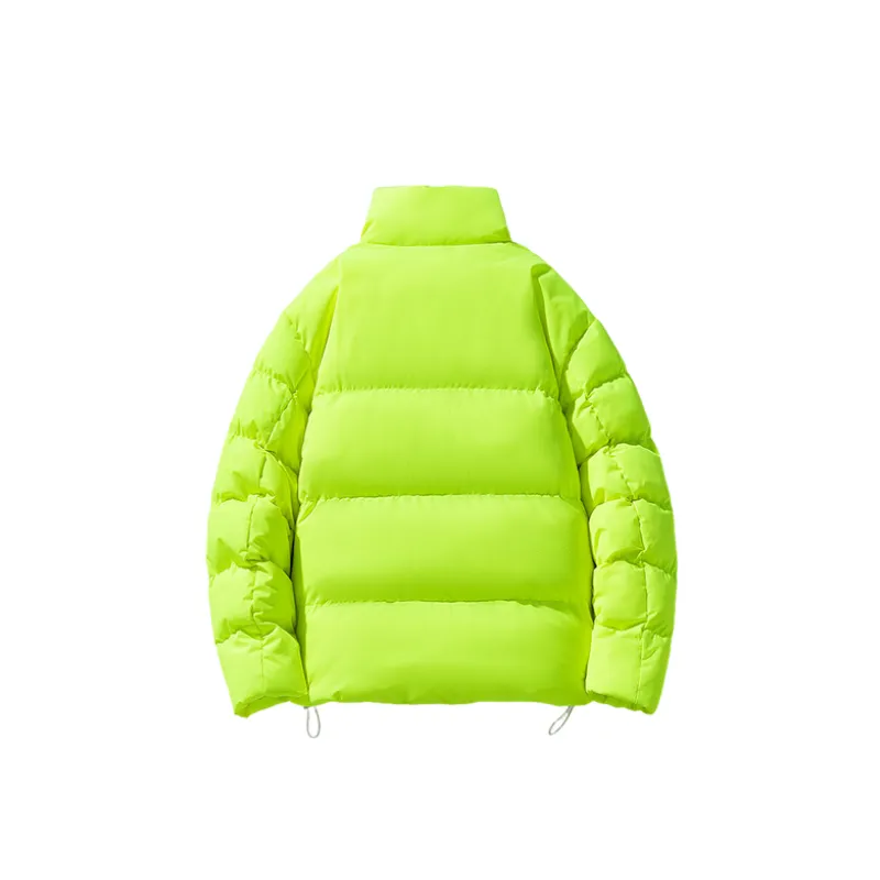Simple Contrast Color Corduroy Quilted Jacket-1