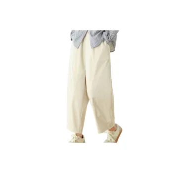 Fashionable Loose Cotton Linen Blend Casual Pants Women