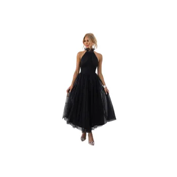 Elegant Plain Gauze Dress Women