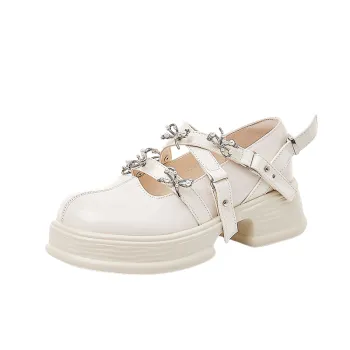 Funky Metal Mary Jane Shoes