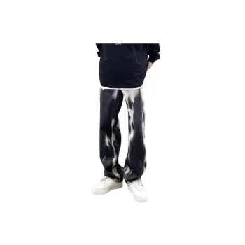 Tie Dyed Trendy Loose Straight Trousers