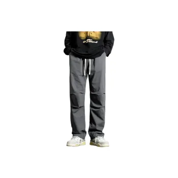 Simple Casual Blended Synthetic Fabrics Cargo Pants Unisex
