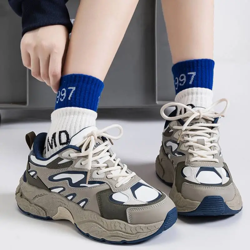 Casual Sports Breathable Chunky Sneakers-2