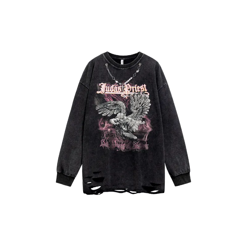 Casual Long Sleeve Sweatshirt-0