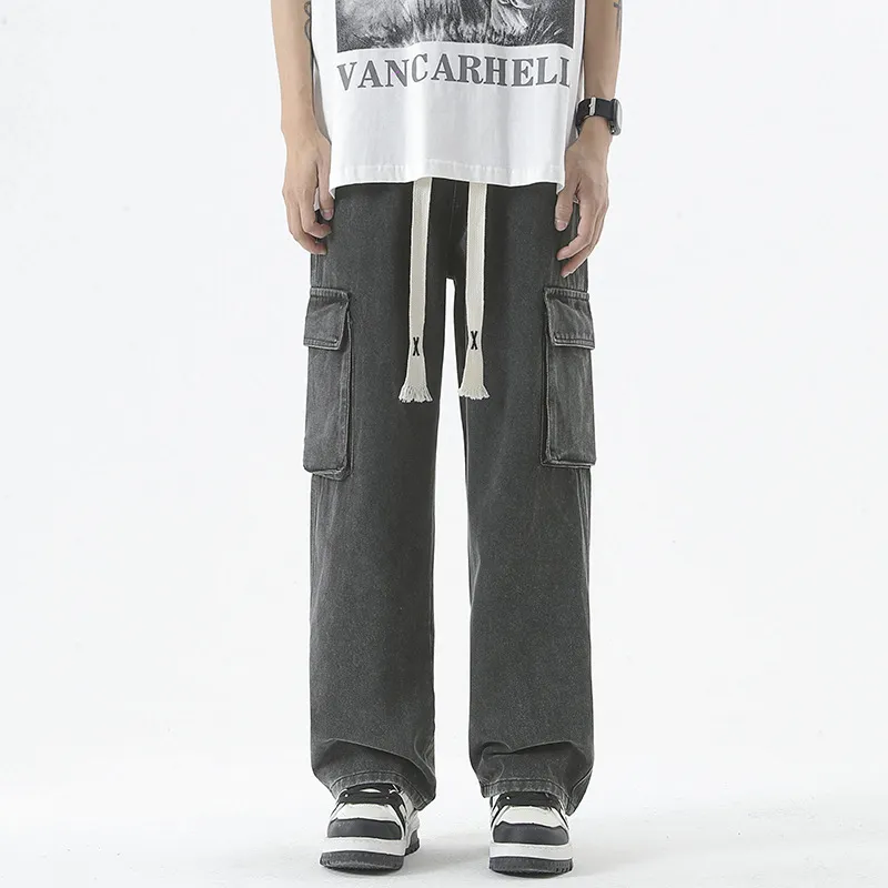 Simple Loose Jeans-9