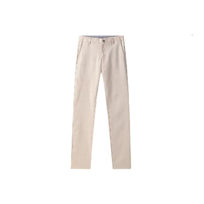 Fashionable Plain Cotton Suit Trousers-10