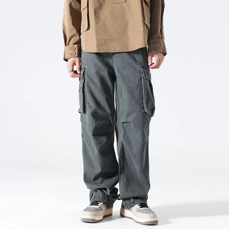 Street Casual 100% Cotton Cargo Pants-2
