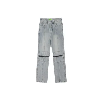 Retro High Street Washed Old Jeans