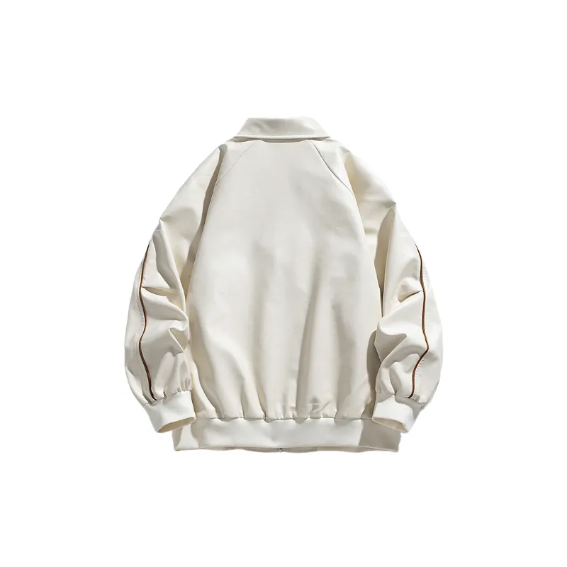 Retro Casual PU Leather Jacket-3